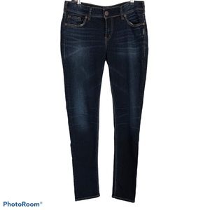 Silver Jeans Suki Mid Skinny Jeans Sz 30